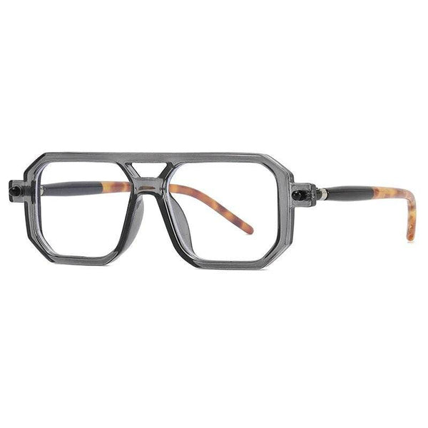 Vintage Double Bridge Sunglasses - Unisex Fashion Square Gradient Sun Glasses - SunglassesMart