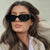 Vintage Rectangle Black Sunglasses - SunglassesMart