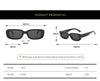Vintage Rectangle Black Sunglasses - SunglassesMart