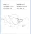 Yellow Cap Leather Twin Bridge UV400 - SunglassesMart