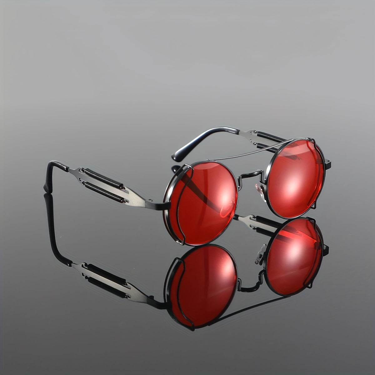 Bold cyberpunk red sunglasses - SunglassesMart