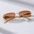 Rimless Rectangle Sunglasses - SunglassesMart