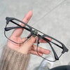 Luxury Square Frame Myopia Glasses Office Women Men Anti-blue Glasses - SunglassesMart