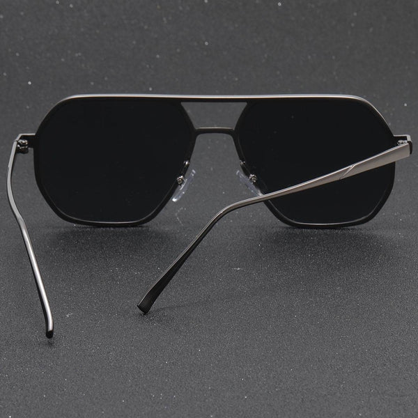 Classic Trendy Punk Polygonal Gray Glasses - SunglassesMart