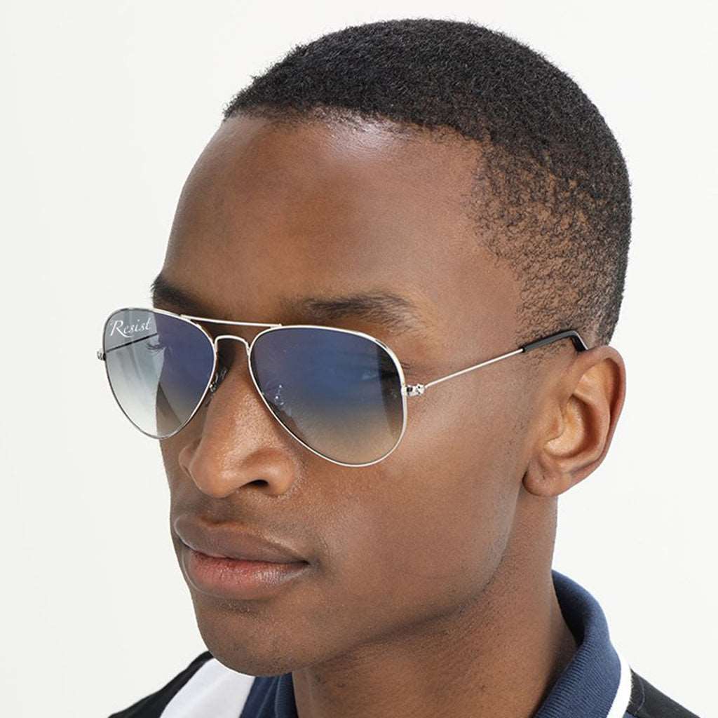 Buy Designer Blue Gradient Aviator Sunglasses For Men Women-SunglassesMart
