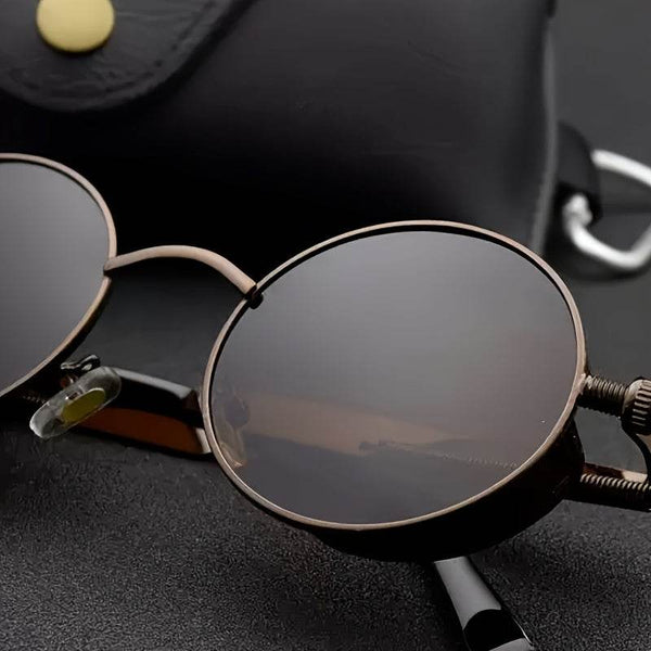 Classic Round Steampunk Glasses - SunglassesMart