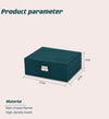 New Green 3-Layer Flannel Jewelry Organizer Box - SunglassesMart