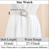 Trendy Pearl Braided Waist Chain Belt for Women with Alloy Buckle