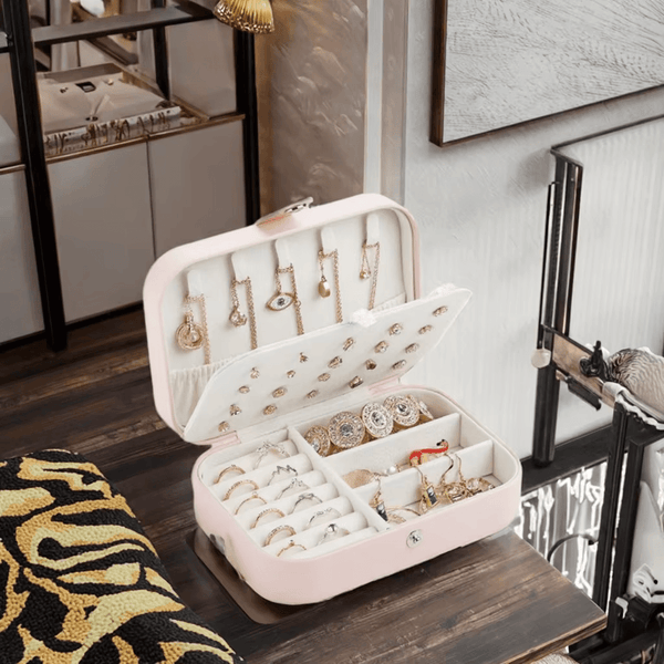Travel Jewelry Case – Mini Portable Jewelry Organizer Box | SUNGLASSES MART - SunglassesMart