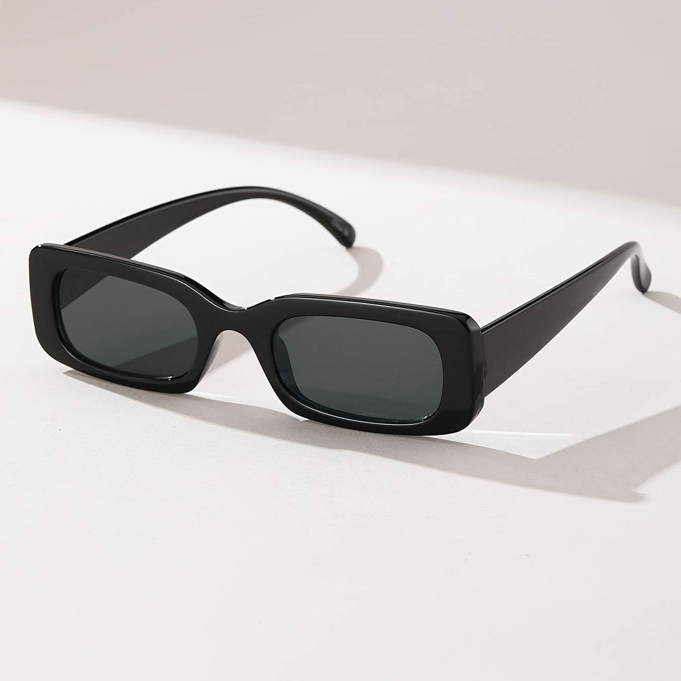 Women’s Small Square Classic Fashion Glasses – Leopard/Black - SunglassesMart