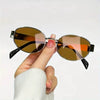 Stylish Oval Metal Frame Anti-reflective Eyeglasses - SunglassesMart