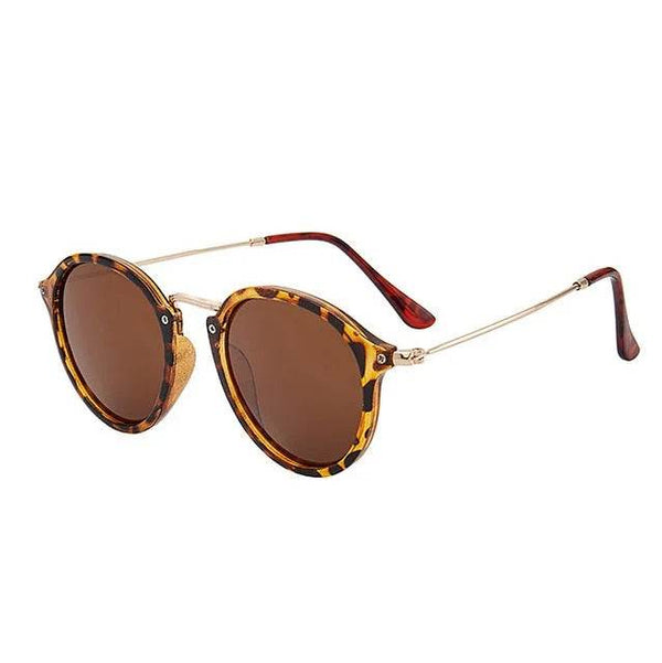 Fashion Round Metal Frame Mirror Sunglasses - SunglassesMart