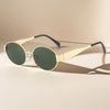 Must-Have Stylish Oval Glasses Vintage Metal Frame Elegance - SunglassesMart