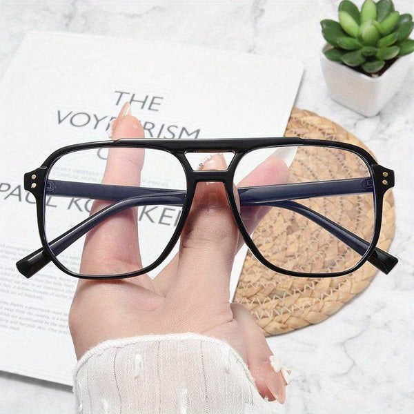 Unisex Rectangular Antiblue Clear Lens Eyeglasses - SunglassesMart