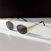 Must-Have Stylish Oval Glasses Vintage Metal Frame Elegance - SunglassesMart