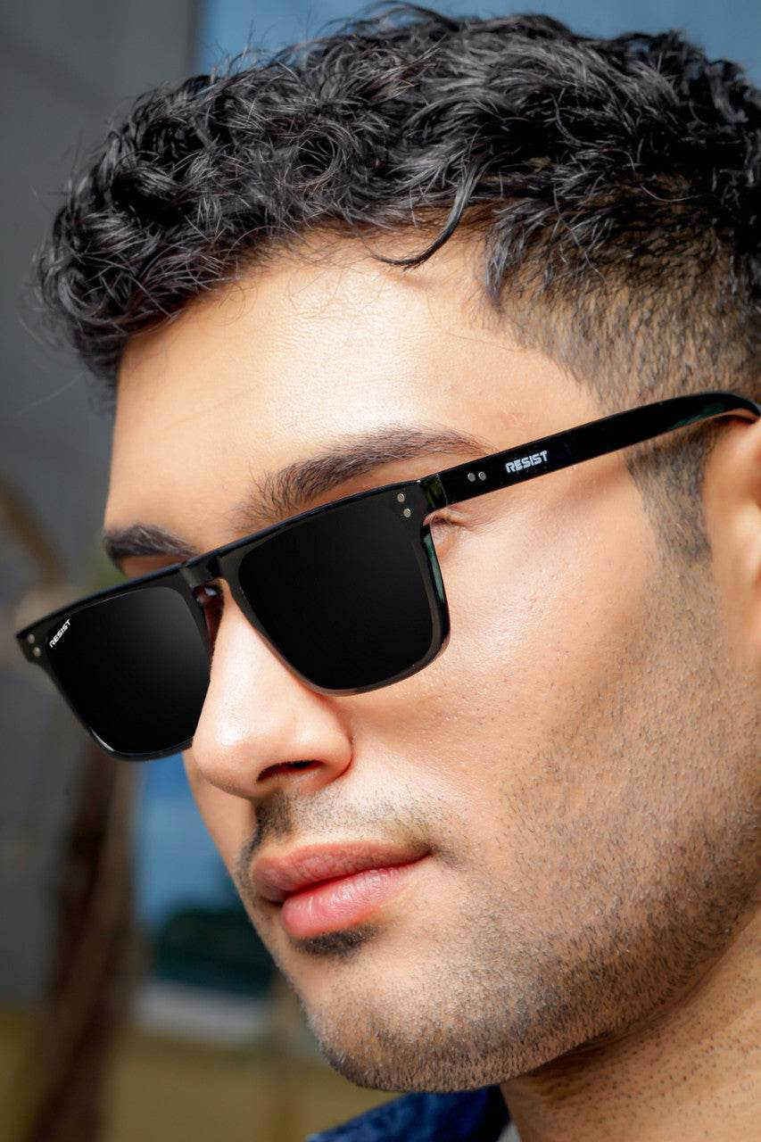 Classic Square Biking Driving Eye Protection Sunglasses (55 mm) - SunglassesMart