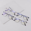 Stylish Golden Rectangle Frame Glasses — Unisex Anti-Blue Light Spectacles