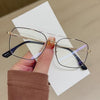 Stylish Square Frame Glasses Unisex Anti-Blue Light Spectacles
