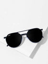Stevan Black Oval Glasses - SunglassesMart