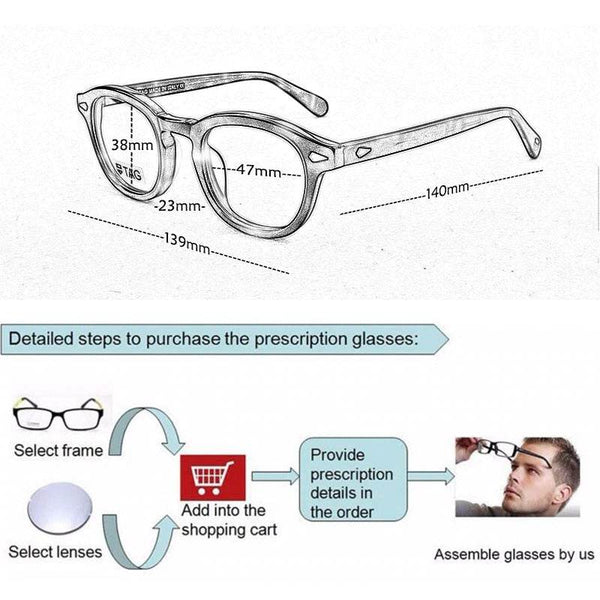 Vintage computer round eyeglasses - SunglassesMart