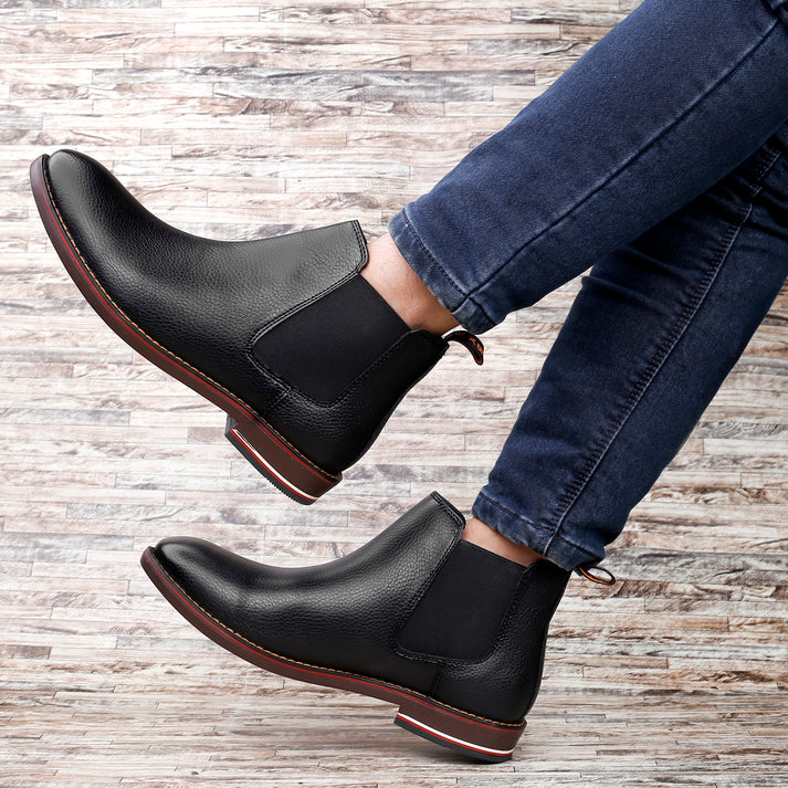 Buy New Men's British Black Chelsea Boots are designed for all seasons