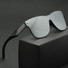 Rimless Reflector Mirror Polarized Sunglasses - SunglassesMart