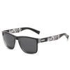 Polarized Black Sports Square Sunglasses - SunglassesMart