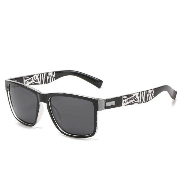 Polarized Black Sports Square Sunglasses - SunglassesMart