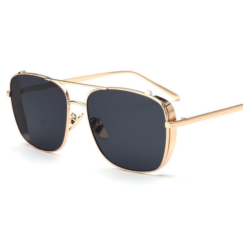New Metal Alloy Square Sunglasses