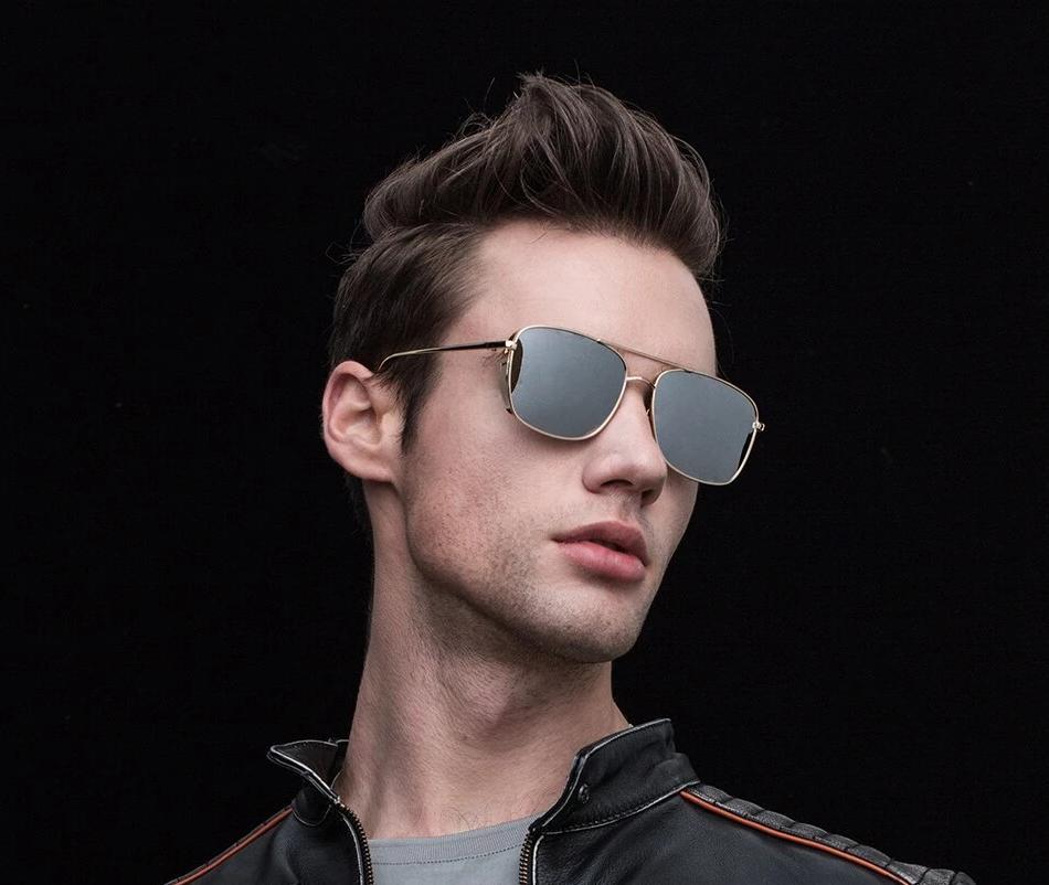 New Metal Alloy Square Sunglasses For Men And Women -SunglassesMart Transparent Gold