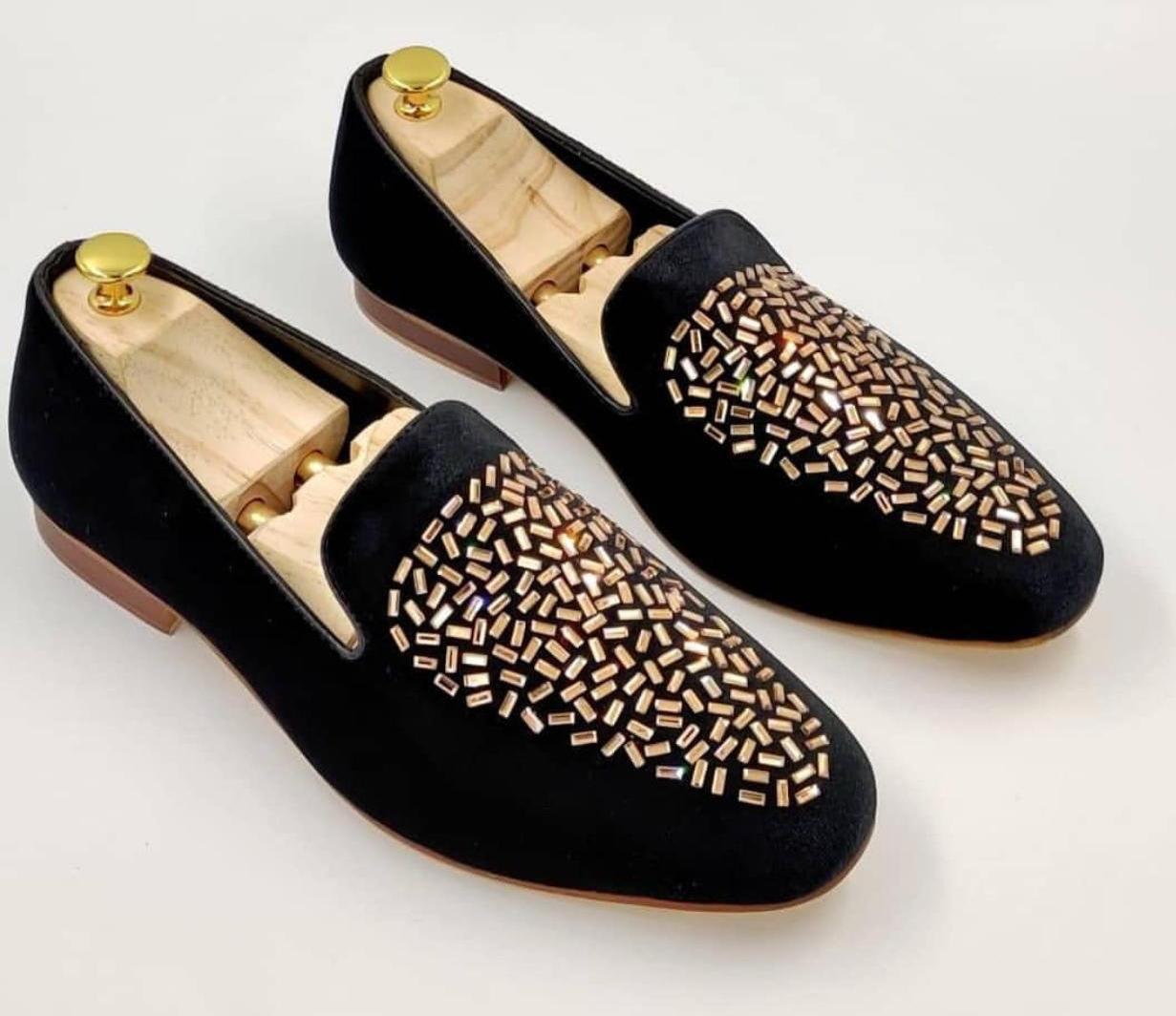 Buy Now Fashion Studded Suede Loafer Shoes For Partywear And Casualwear - Sunglassesmart