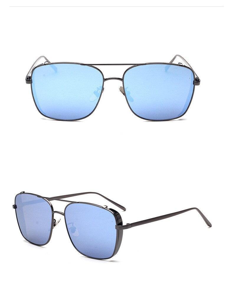 New Metal Frame Rectangle Sunglasses