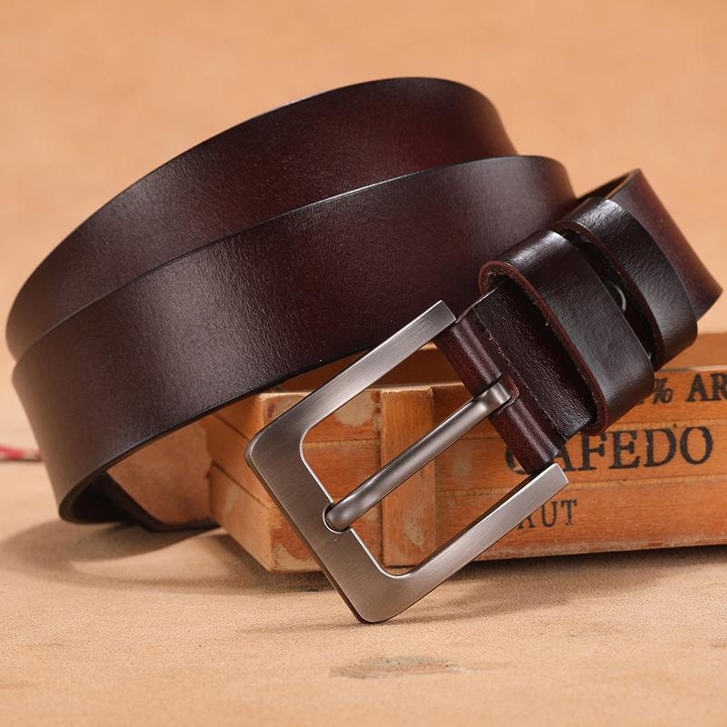 Stylish Genuine Leather Men's Leisure Belt Retro Pin Buckle Formal and Casual Wear- Sunglassesmart