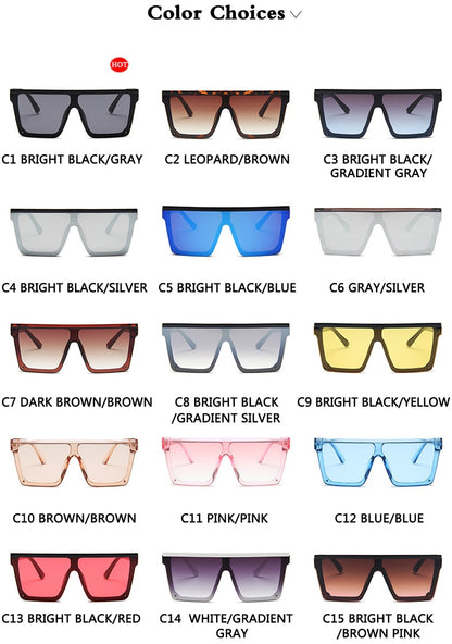 2023 Chic Vintage Flat-Top Sunglasses