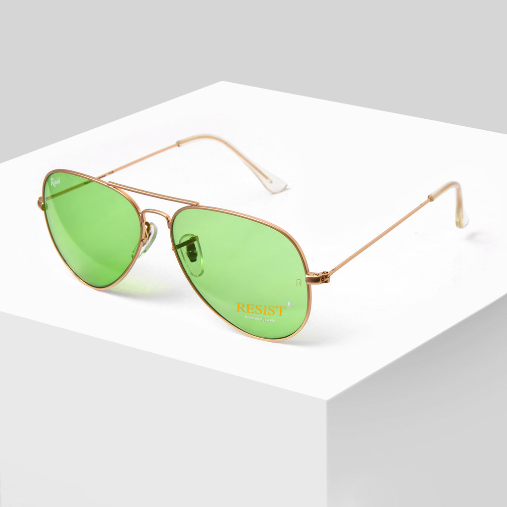 Buy Designer Green Mercury Mirrored aviator Sunglasses For Women-SunglassesMart