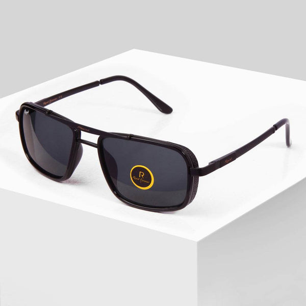 Vintage Black Rectangle Sunglasses - SunglassesMart
