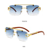Rimless Ravio Cheetah Sunglasses - SunglassesMart