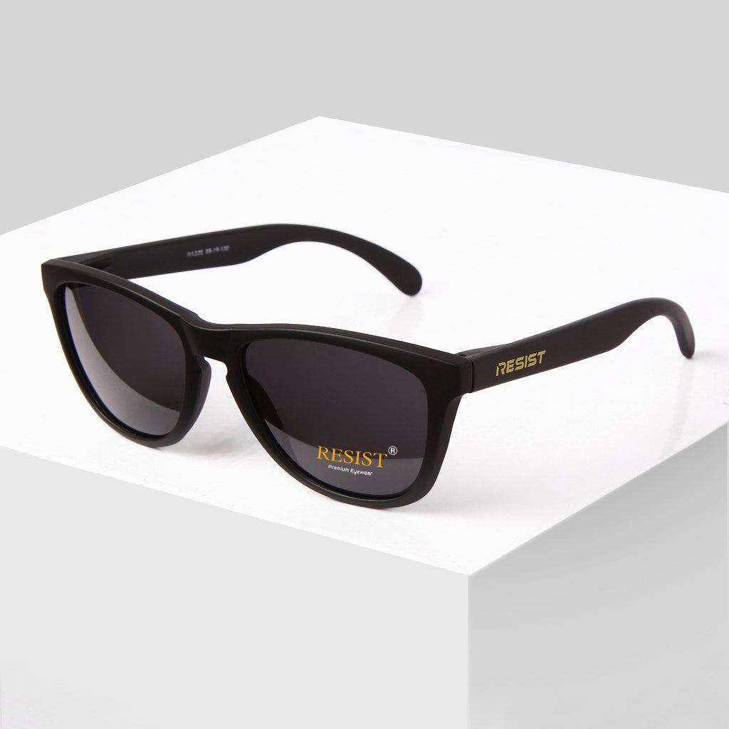 Voyage Exclusive Matt Black Polarized Wayfarer Sunglasses for Men & Wo