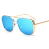 Stylish Celebrity Square Metal Sunglasses - SunglassesMart