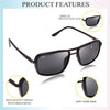 Benjamin Rectangle Black - SunglassesMart