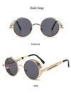Steampunk Retro Round Sunglasses - SunglassesMart