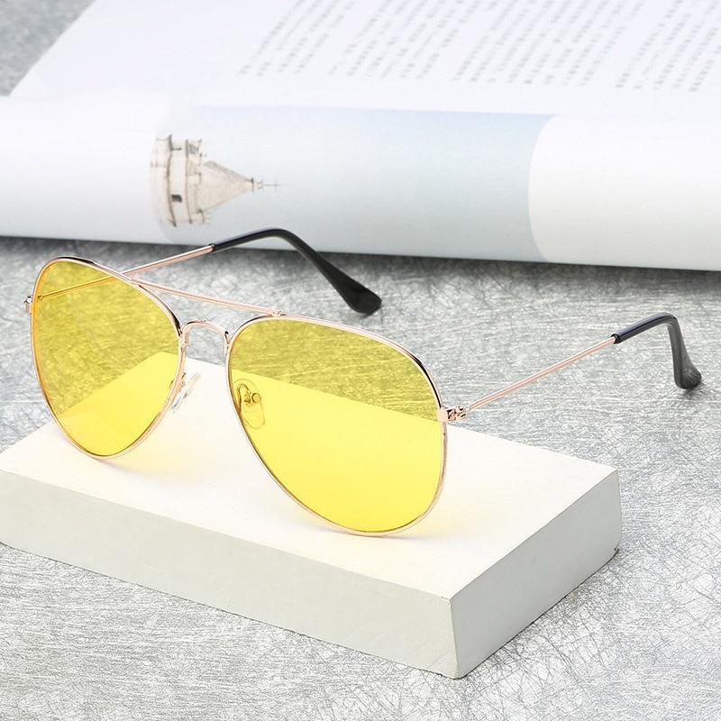 New Stylish Day Night Yellow Candy Aviator Sunglasses For Men And Women-Sunglassesmart