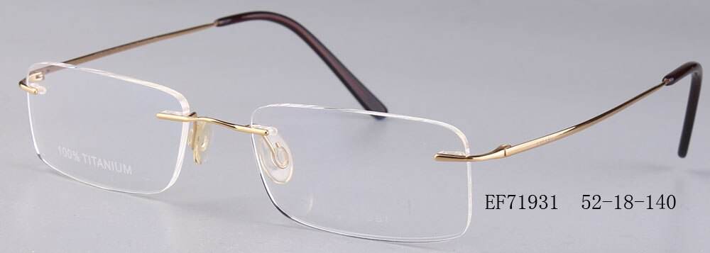 Rimless Glasses Man Points Women Titanium Optical Frames - SunglassesMart