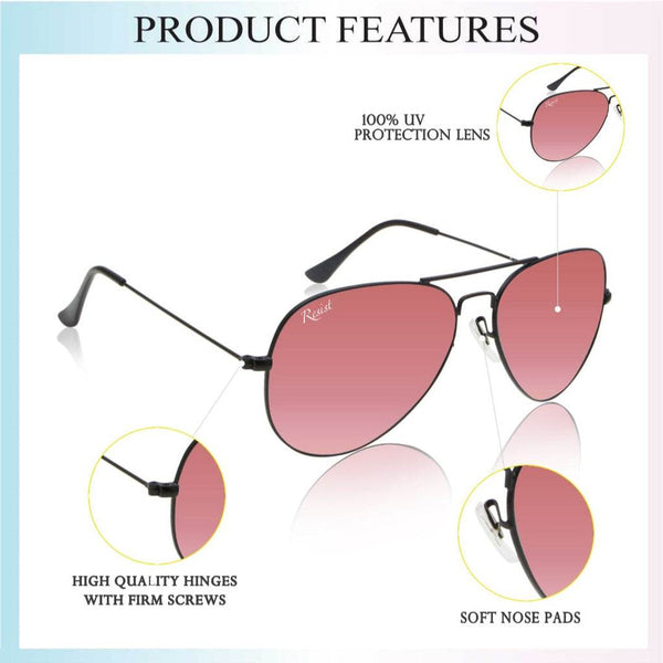 William Pilot Pink Sunglass - SunglassesMart