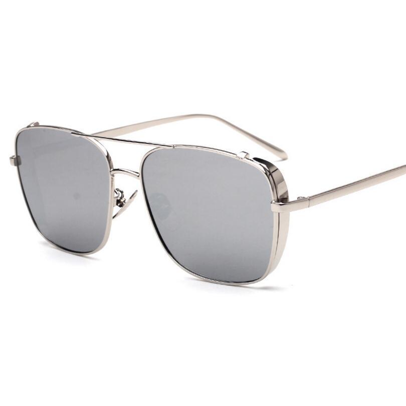 Stylish Celebrity Square Metal Sunglasses