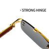 Rimless Ravio Cheetah Sunglasses - SunglassesMart