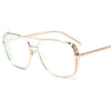 Stylish Celebrity Square Metal Sunglasses - SunglassesMart