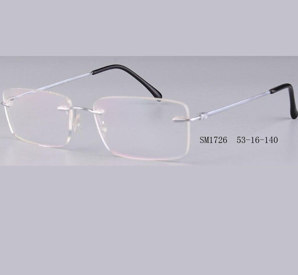 Rimless Glasses Man Points Women Titanium Optical Frames - Sunglassesmart