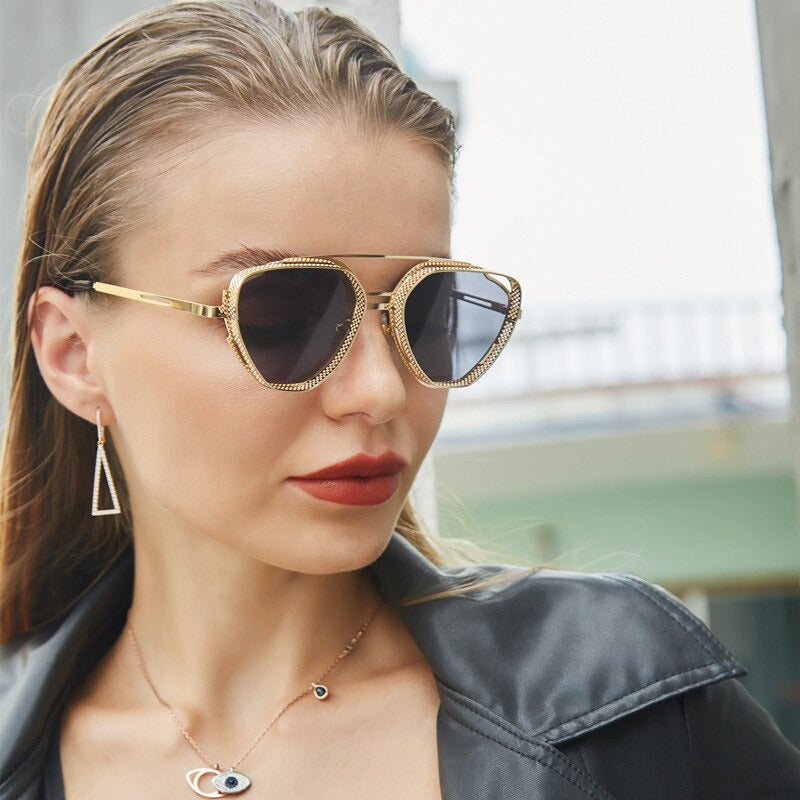 Buy Now Fashion Metal Steampunk Sunglasses For Men And Women - SunglassesMart