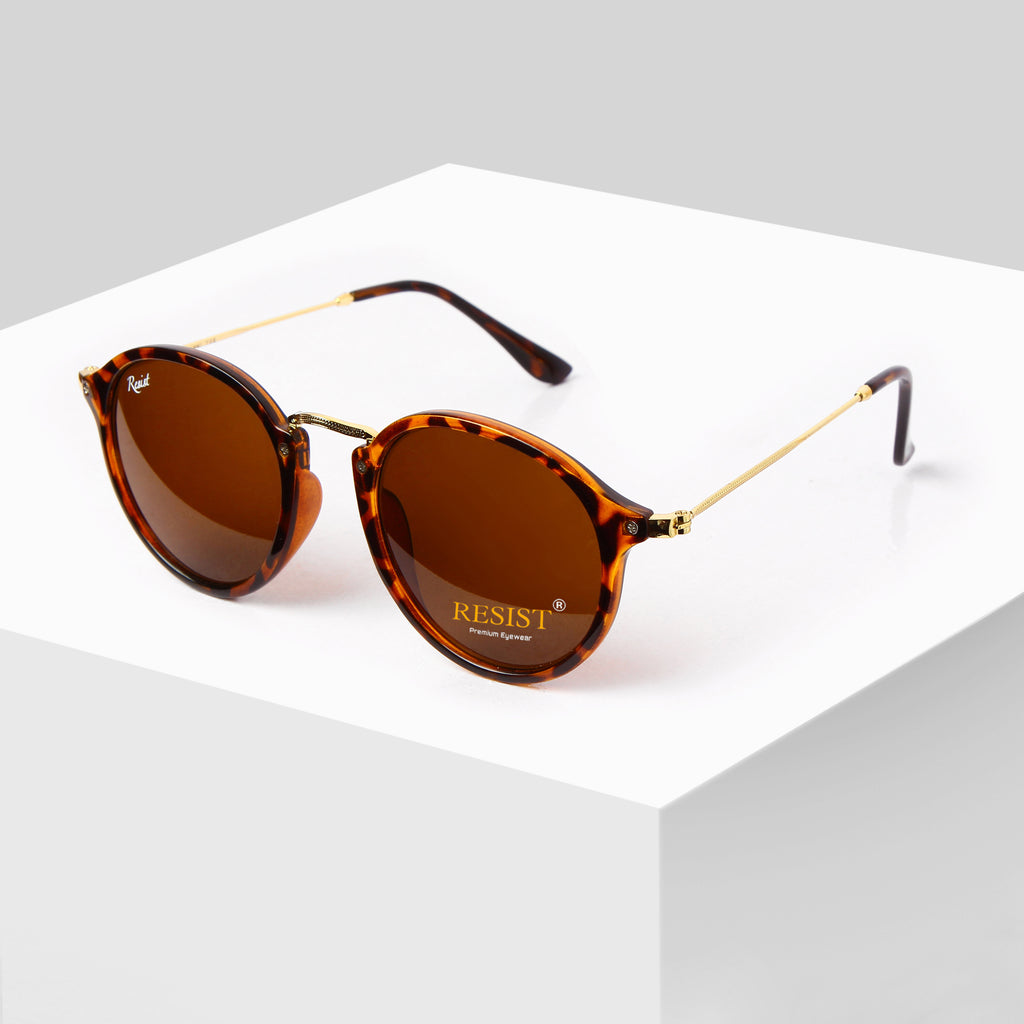 Buy Designer Leopard Print Round Sunglasses For Men Women-SunglassesMart
